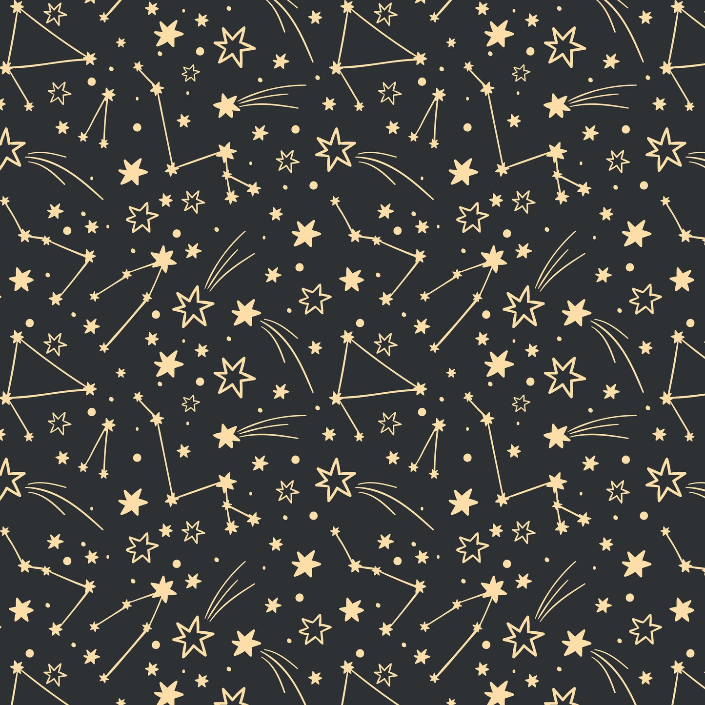 Gold Stars & Constellations 12x12 Patterned Vinyl Sheet