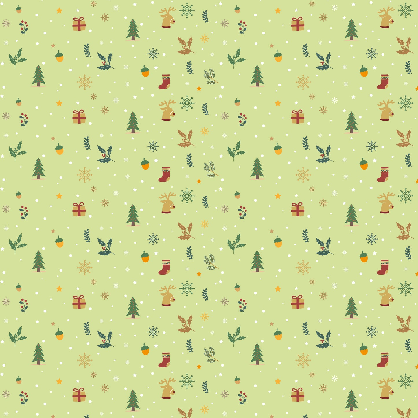 Green Christmas 12x12 Patterned Vinyl Sheet