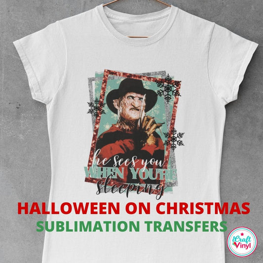 Halloween on Christmas Transfer Pack