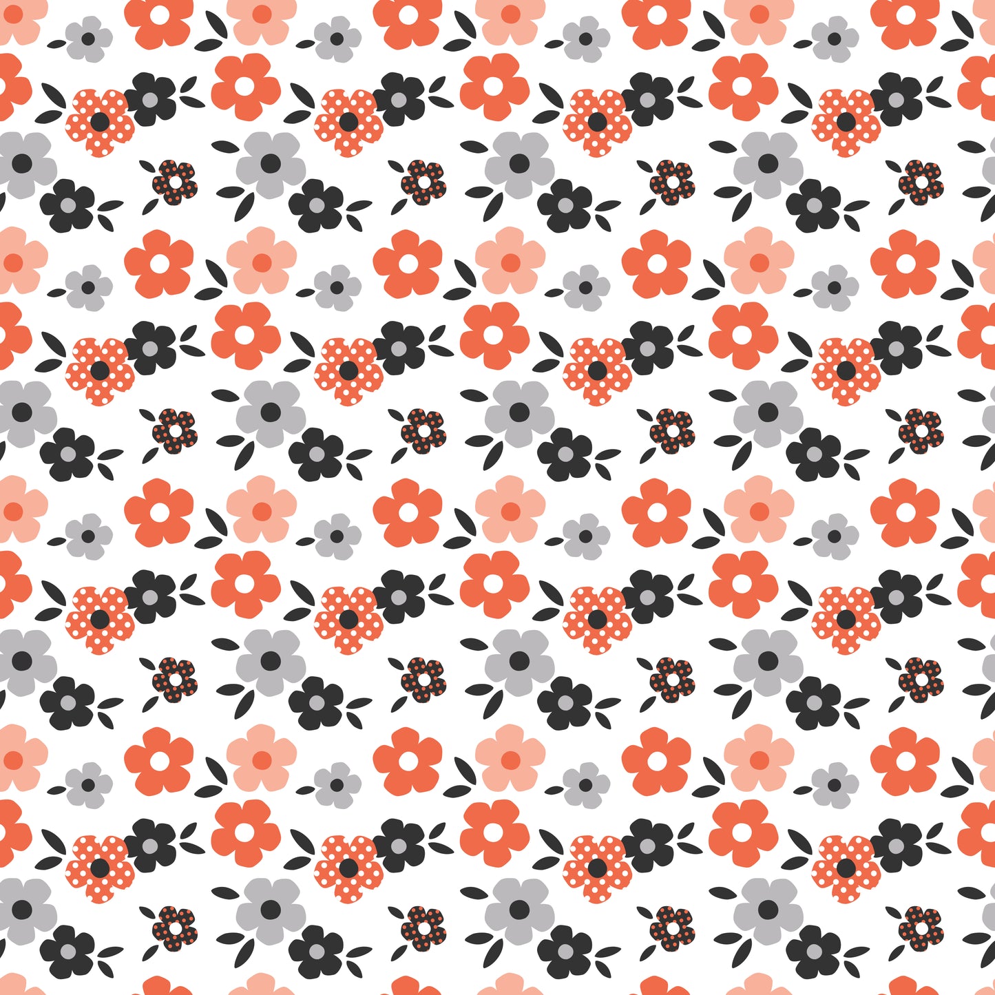 Halloween Flowers 12x12 Patterned Vinyl Sheet