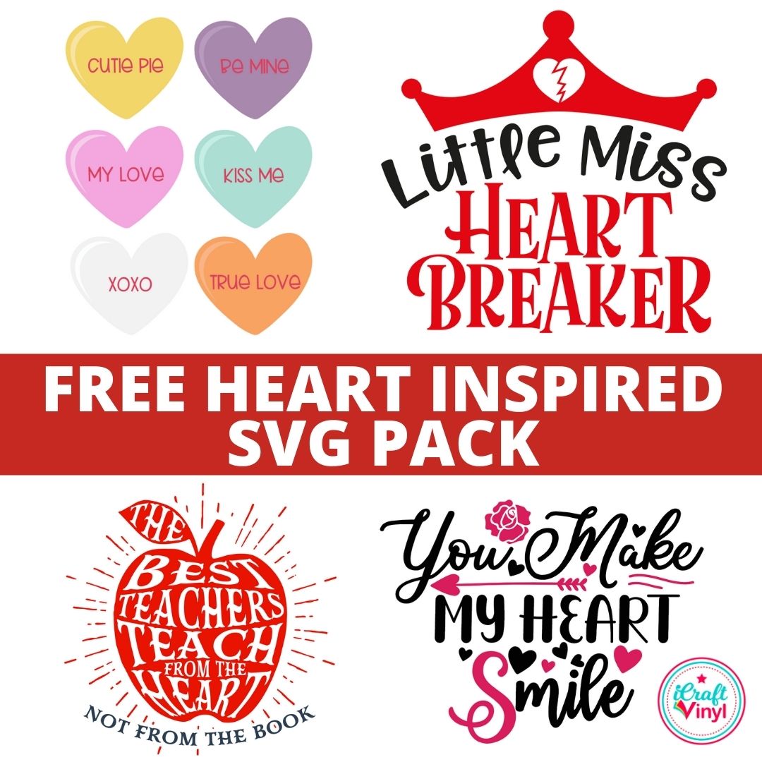 Free Heart Inspired SVG Bundle