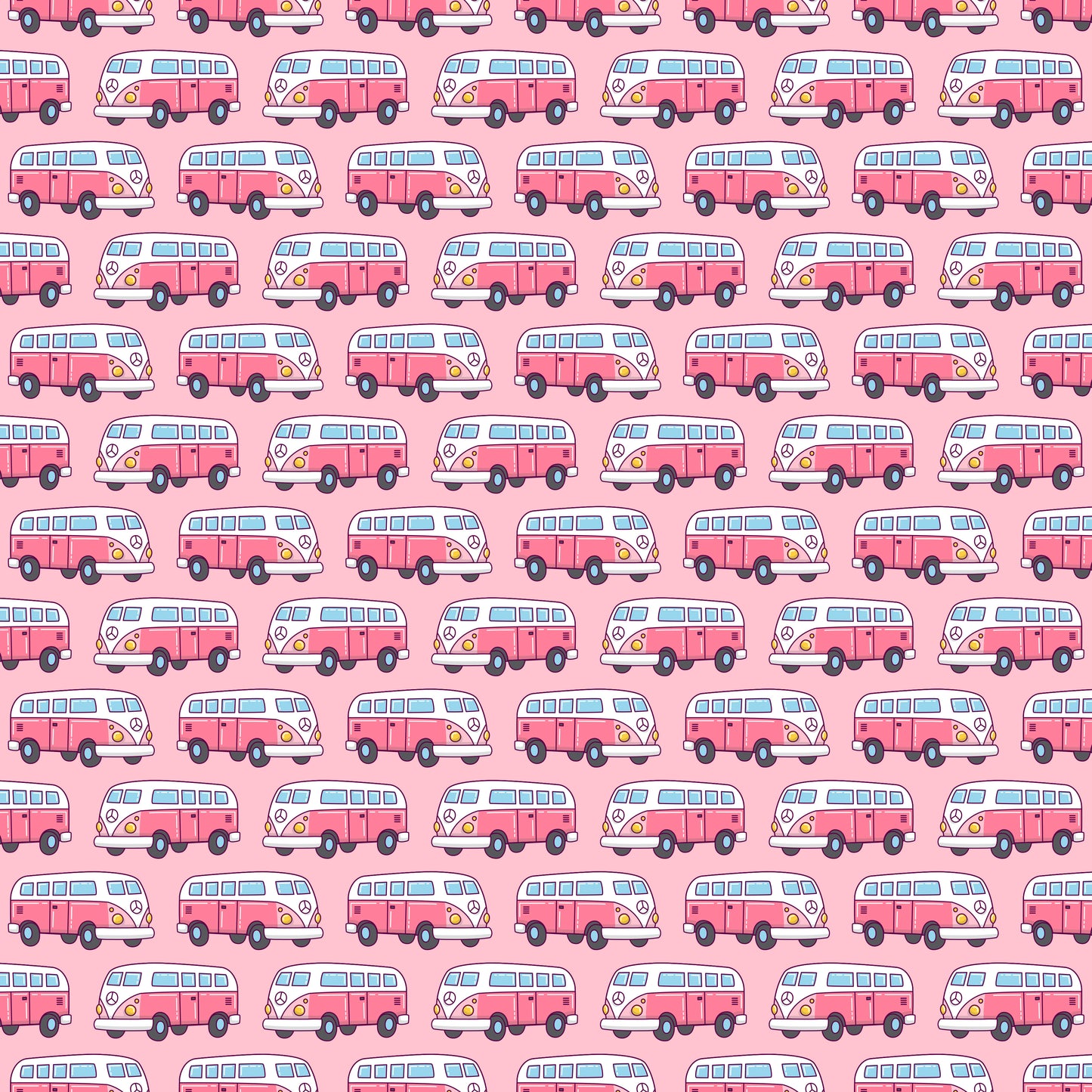 Hippie Vans 12x12 Patterned Vinyl Sheet