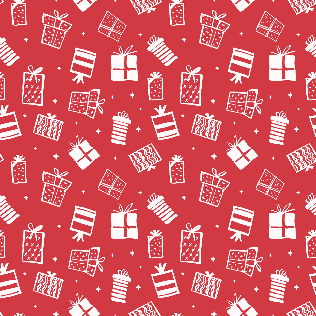Holiday Presents Red 12x12 Patterned Vinyl Sheet