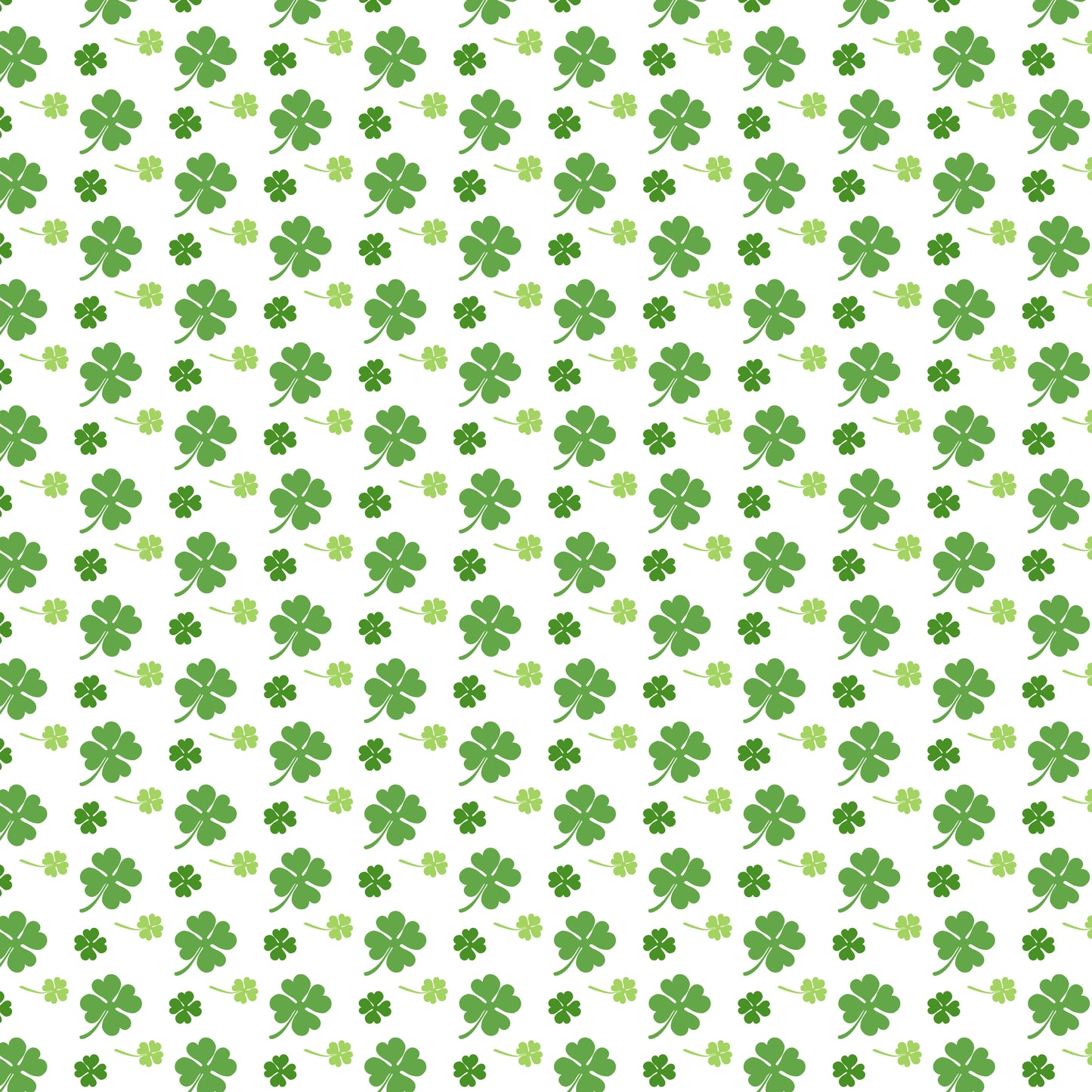 Big & Little Shamrocks Patterned Vinyl Sheet