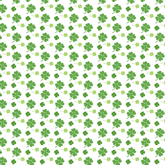 Big & Little Shamrocks Patterned Vinyl Sheet