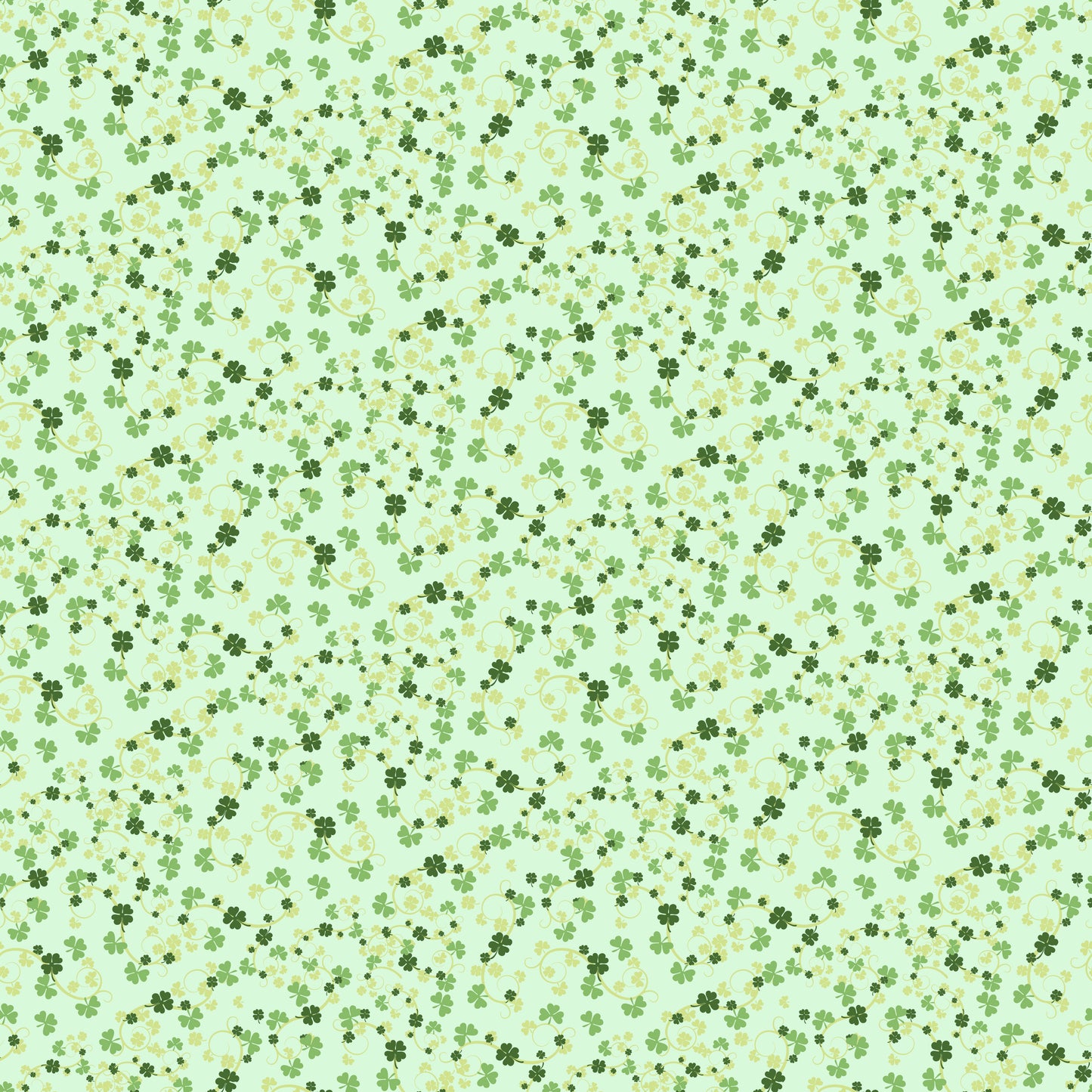 Mini Shamrocks Patterned Vinyl Sheet