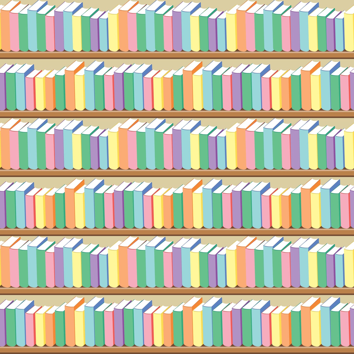 Library Books 12x12 Patterned Vinyl Sheet