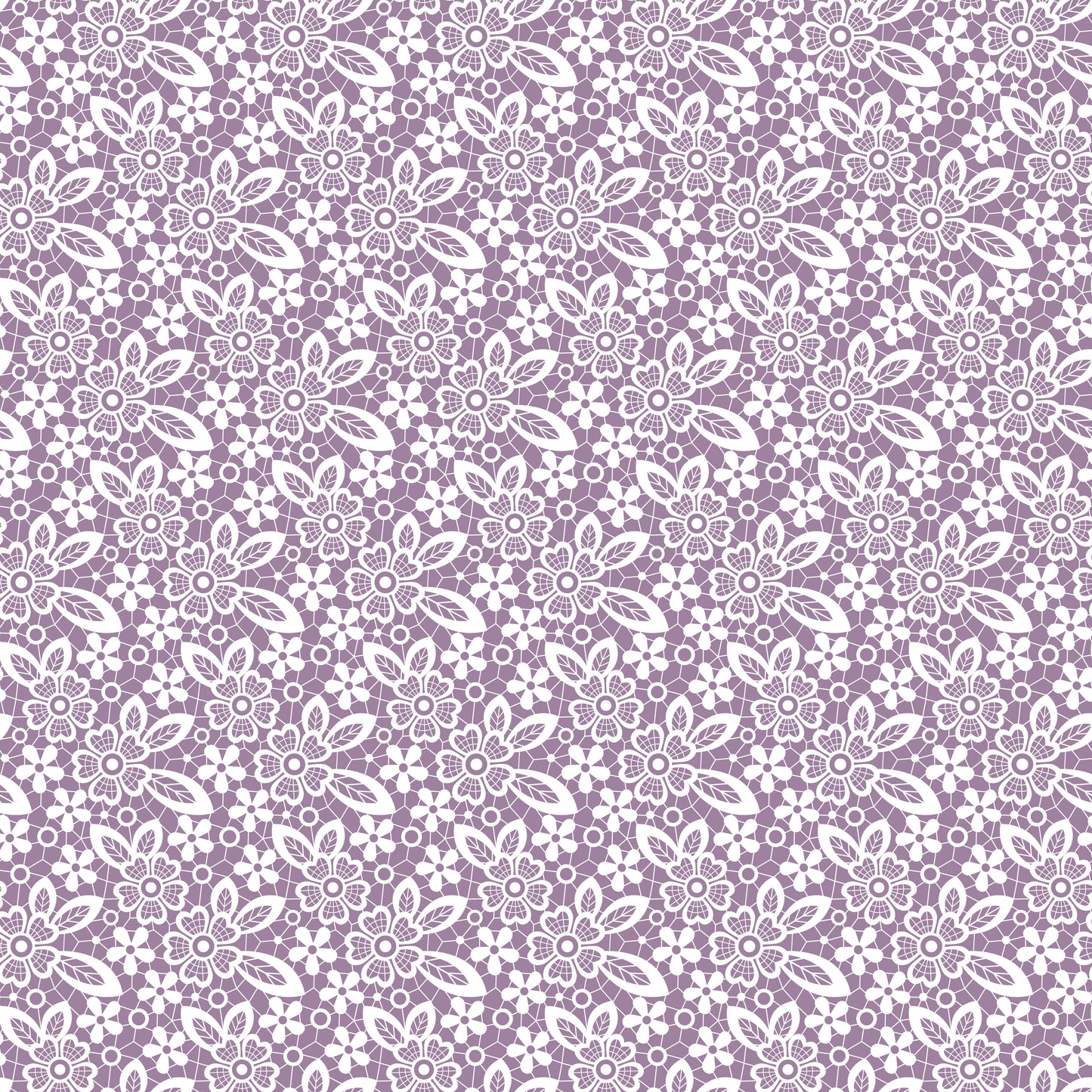 Lilac Lace Flowers 12x12 Patterned Vinyl Sheet