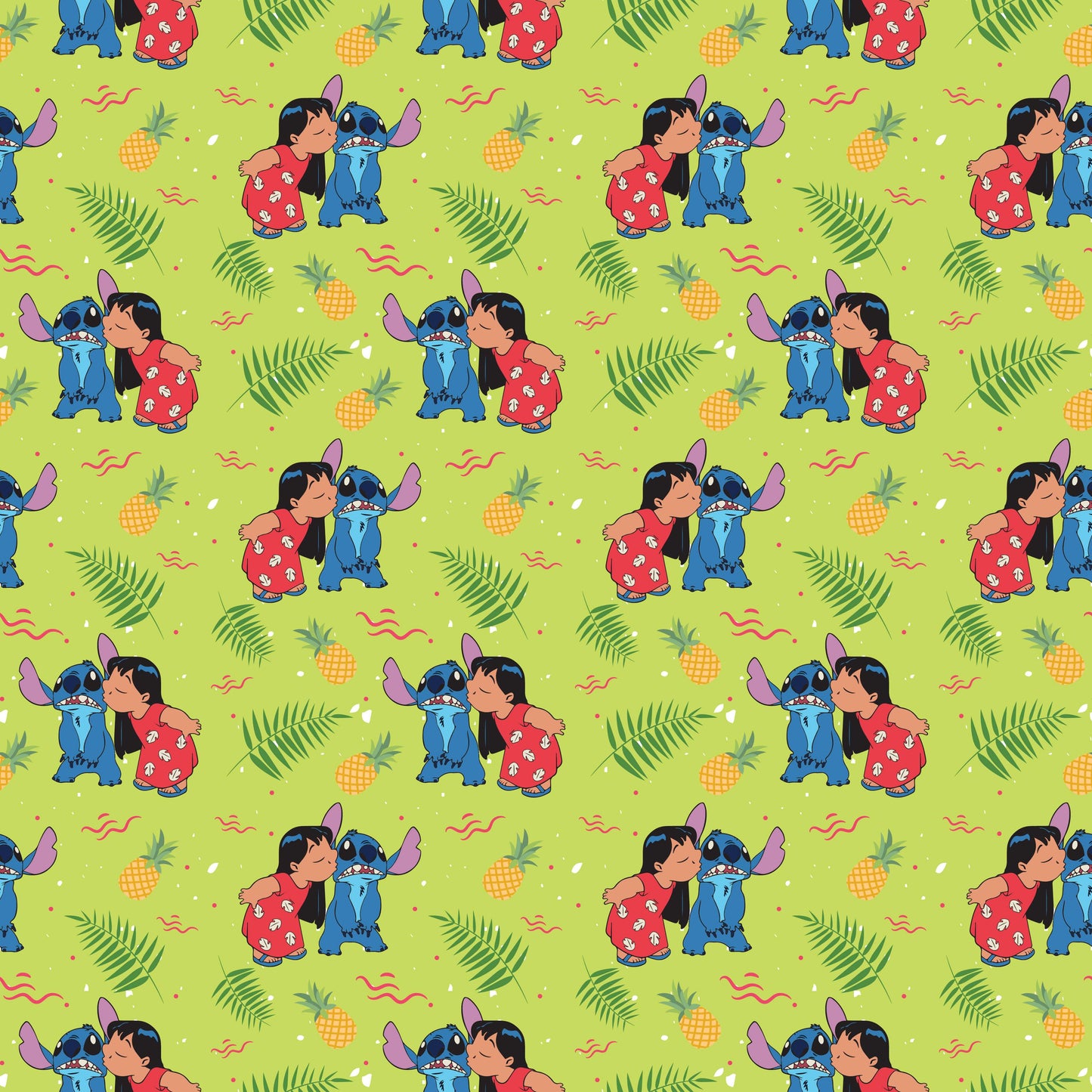 Lilo & Stitch Pineapple 12x12 Patterned Vinyl Sheet