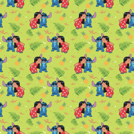 Lilo & Stitch Pineapple 12x12 Patterned Vinyl Sheet