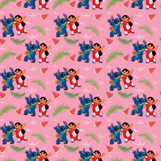 Lilo & Stitch Watermelon 12x12 Patterned Vinyl Sheet