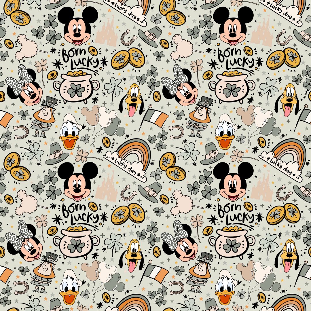 Lucky Day at the Parks 12x12 Patterned Vinyl Sheet