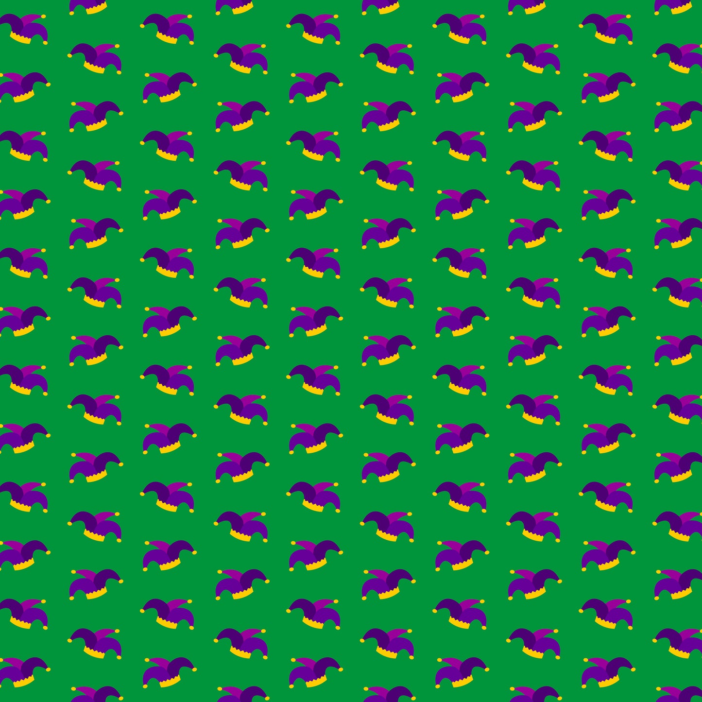 Mardi Gras Jester Hats 12x12 Patterned Vinyl Sheet