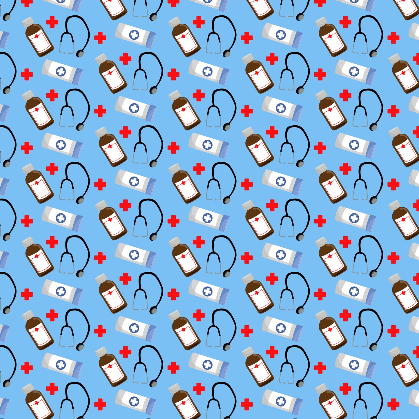 Medical Supplies 12x12 Patterned Vinyl Sheet