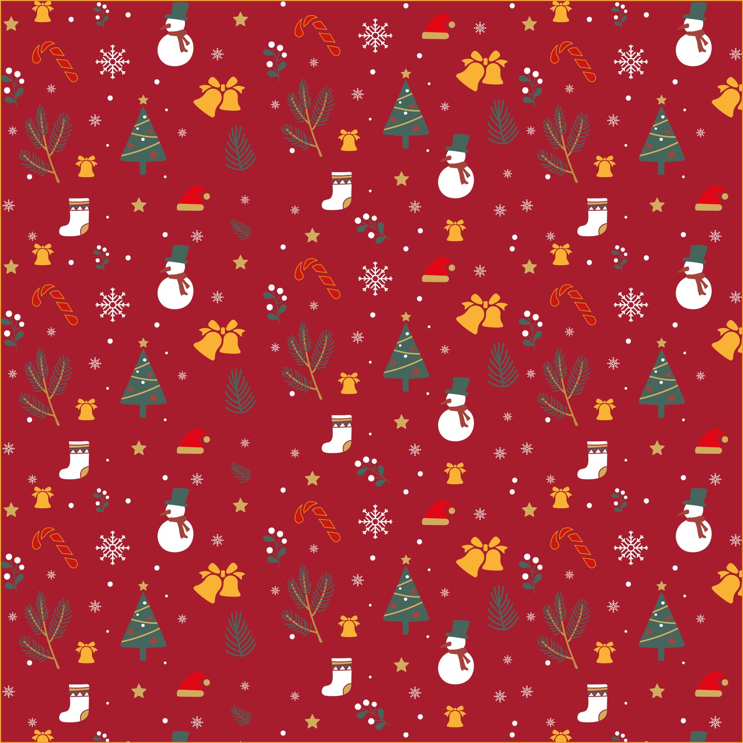 Merry Holidays Red 12x12 Patterned Vinyl Sheet