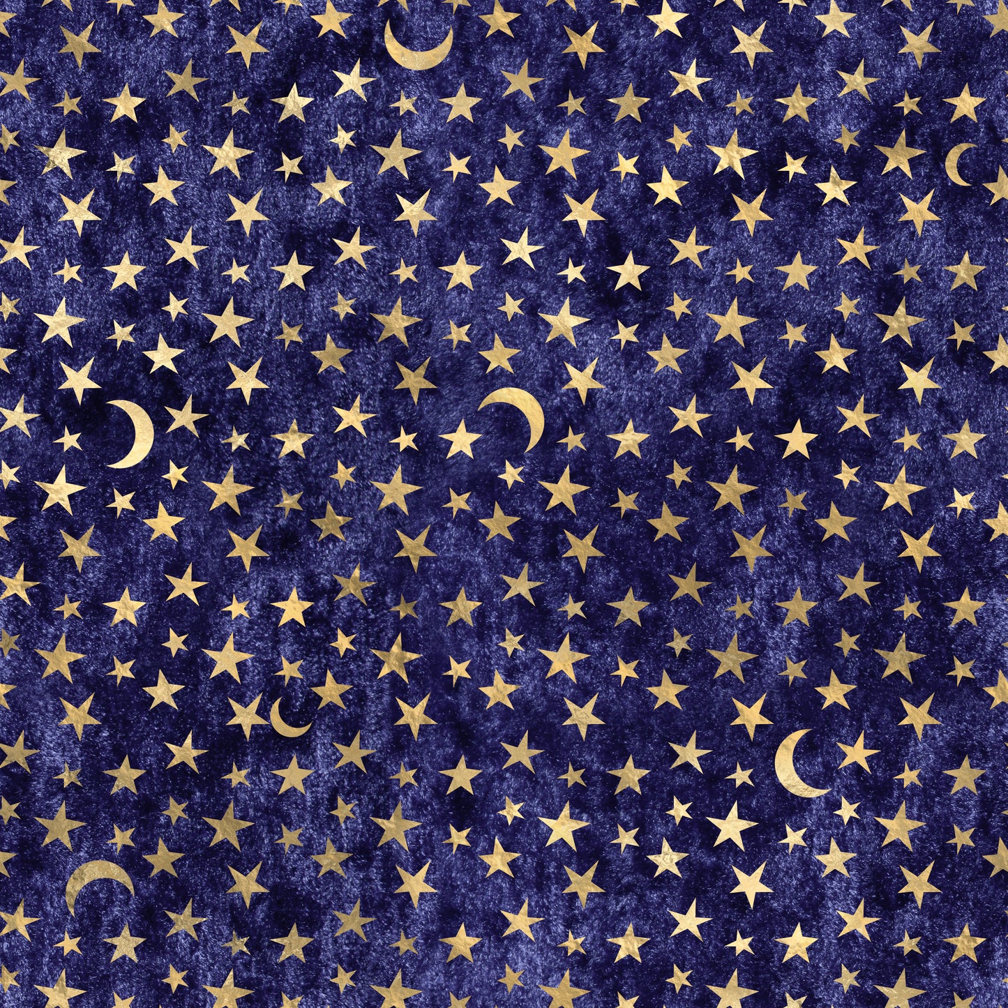 Moon & Stars Navy Blue 12x12 Patterned Vinyl Sheet