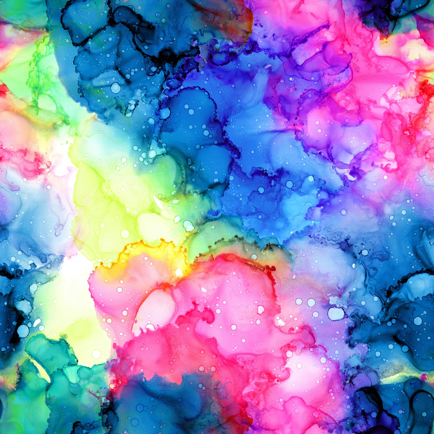 Navy Blue & Rainbow Alcohol Ink 12x12 Patterned Vinyl Sheet
