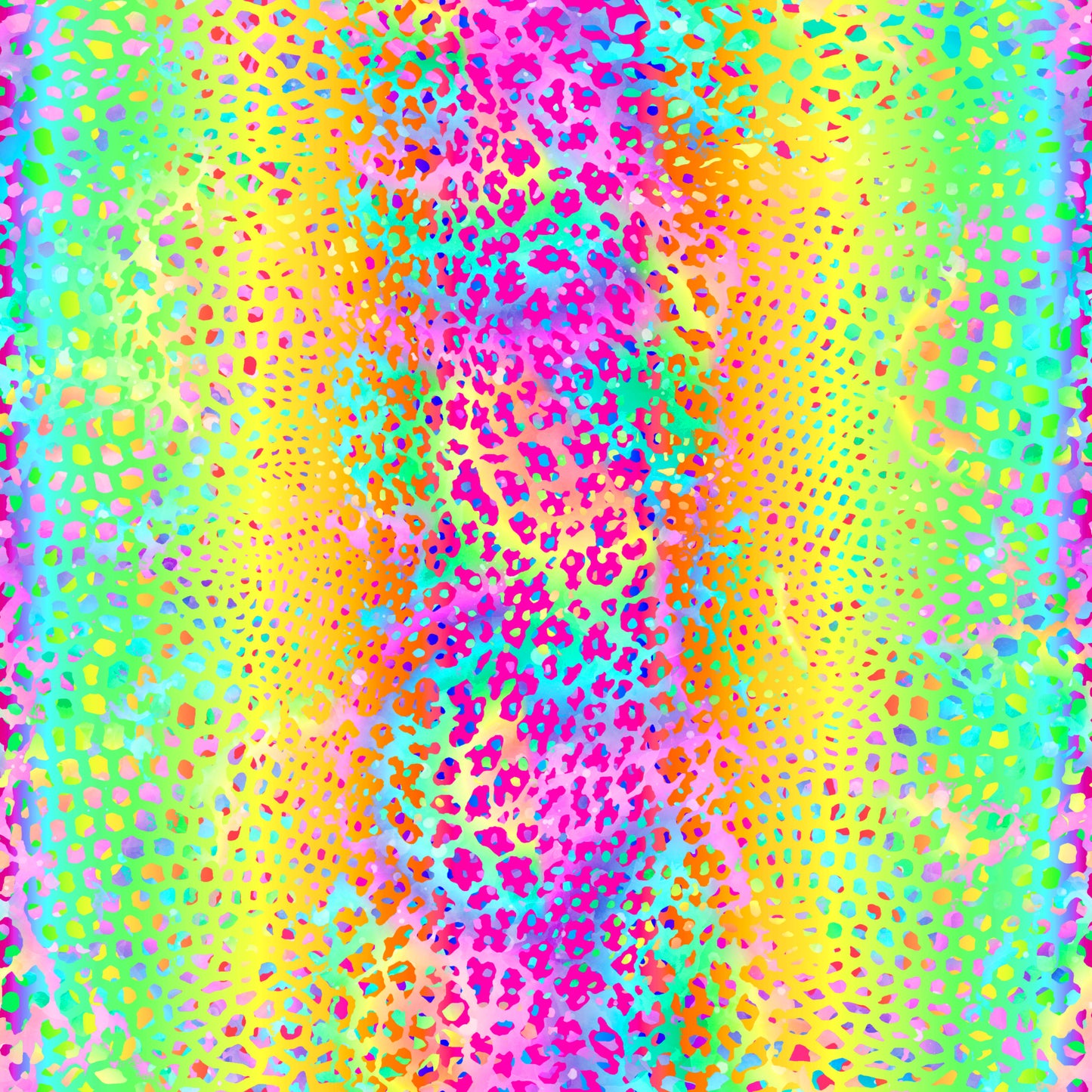 Neon Rainbow Snakeskin 12x12 Patterned Vinyl Sheet