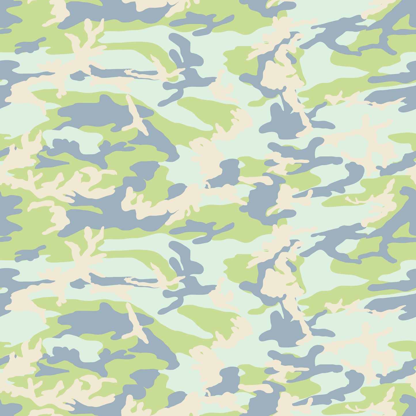 Pastel Green Camo 12x12 Patterned Vinyl Sheet