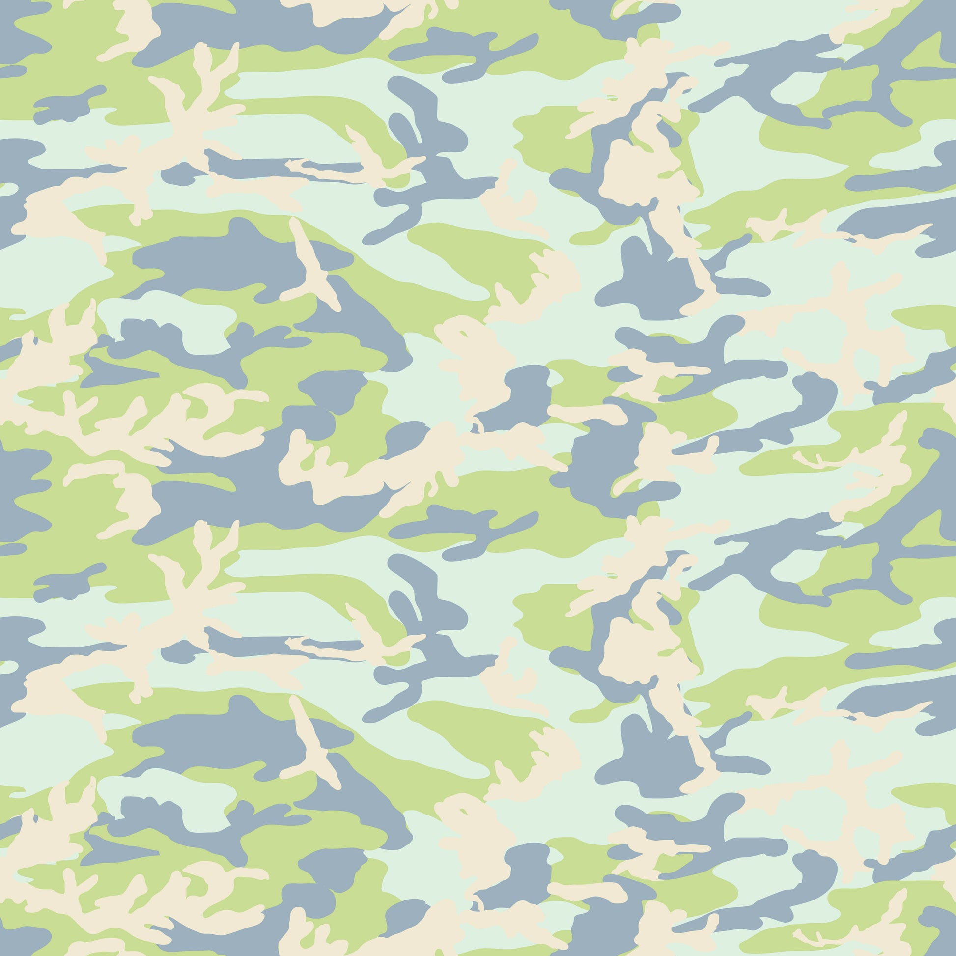 Pastel Green Camo 12x12 Patterned Vinyl Sheet