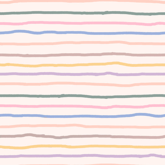 Pastel Squiggly Stripes 12x12 Patterned Vinyl Sheet