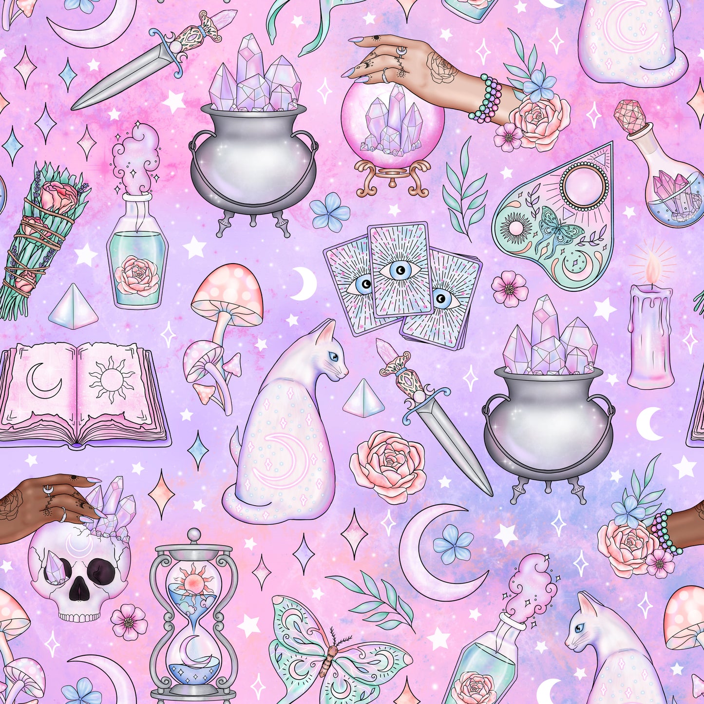 Pastel Witch Essentials 12x12 Patterned Vinyl Sheet