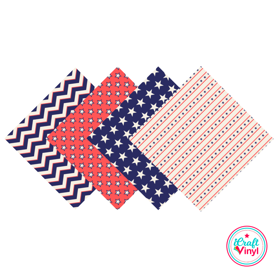 Patriotic Patterned HTV Pack