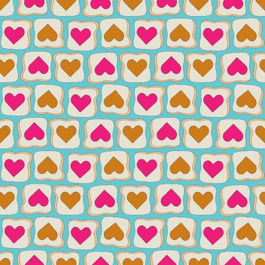 Peanut Butter & Jelly Sandwiches 12x12 Patterned Vinyl Sheet