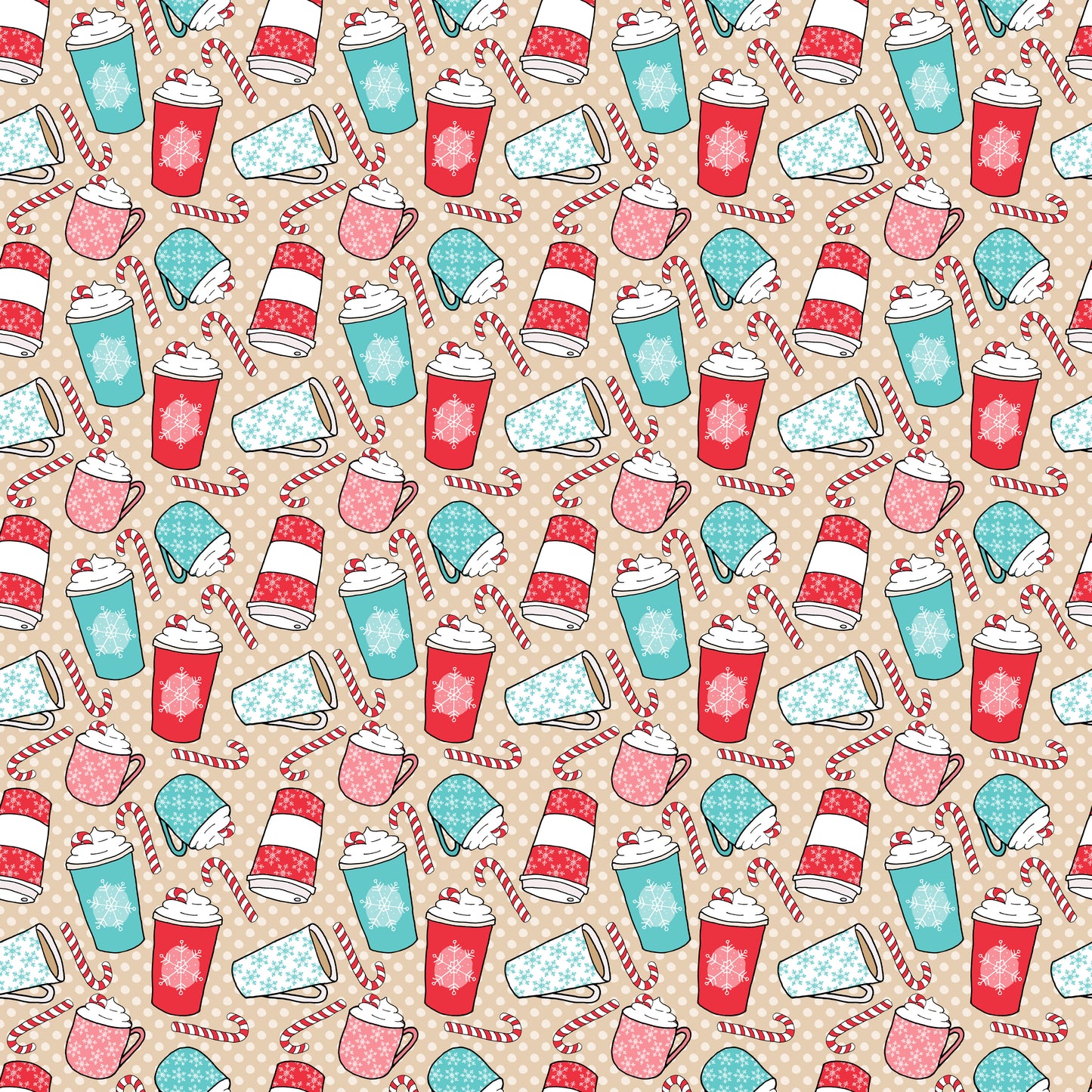 Peppermint Latte 12x12 Patterned Vinyl Sheet