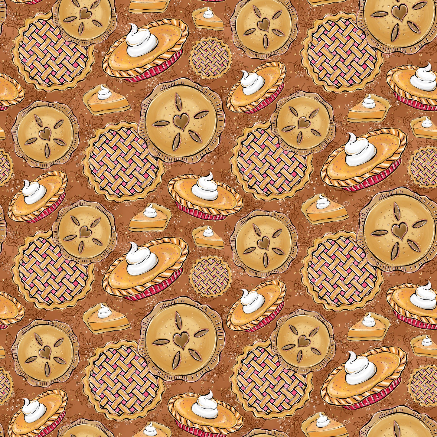 Perfect Pies 12x12 Patterned Vinyl Sheet