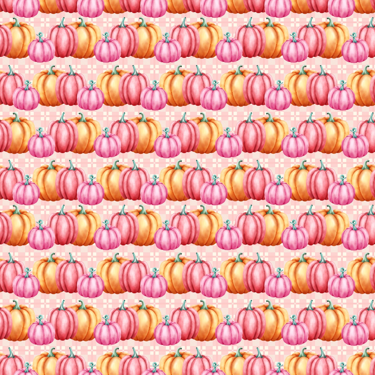 Pink & Orange Pumpkin Bunch 12x12 Patterned Vinyl Sheet