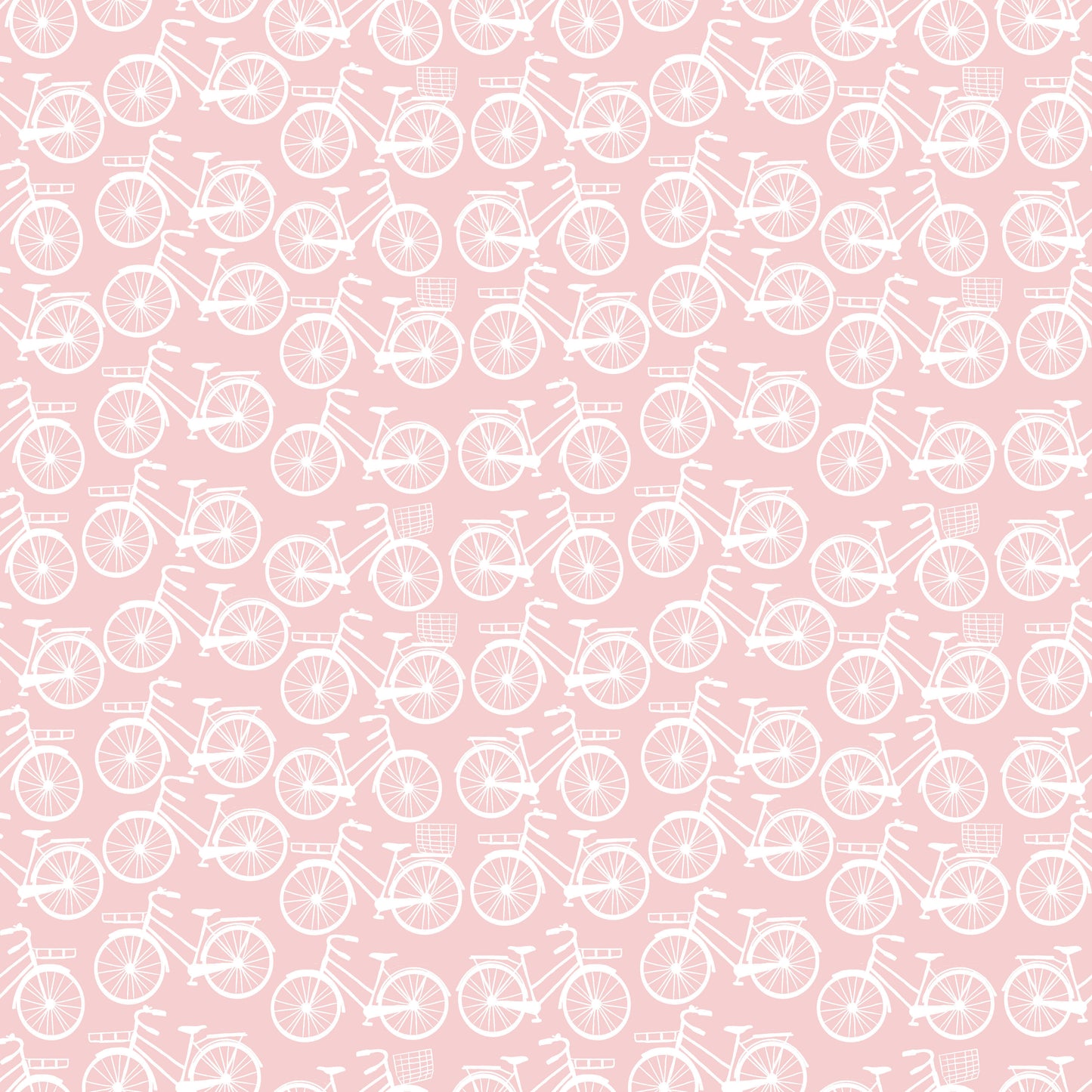 Pink Bicycles 12x12 Patterned Vinyl Sheet