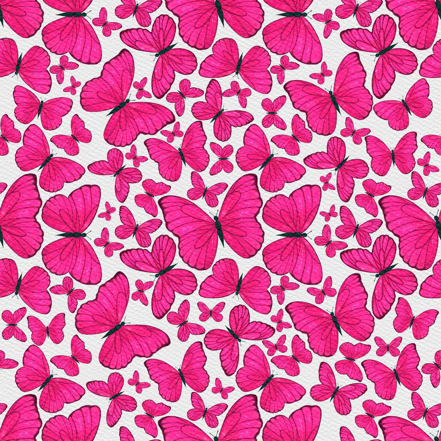 Pink Butterflies 12x12 Patterned Vinyl Sheet