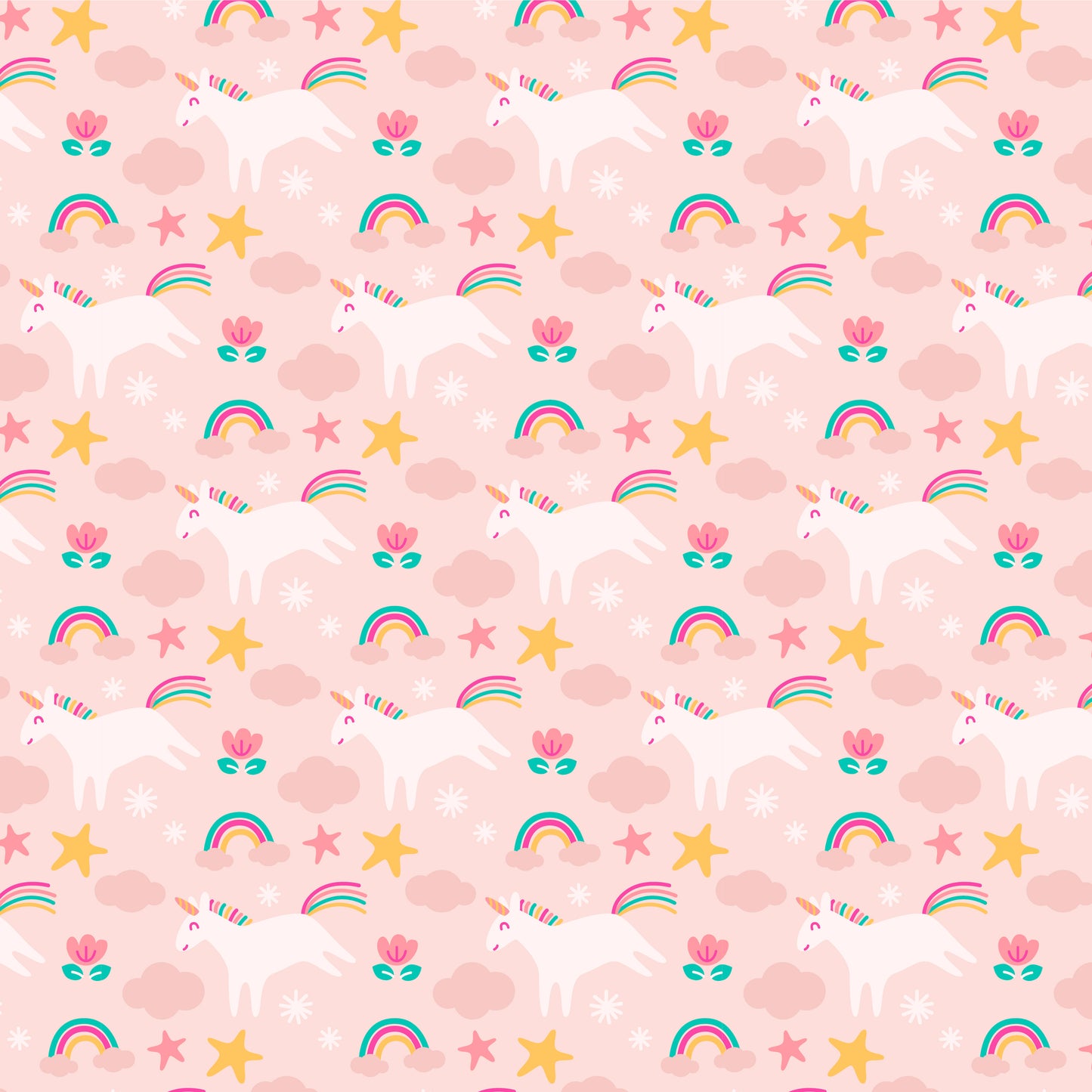 Pink Unicorns 12x12 Patterned Vinyl Sheet