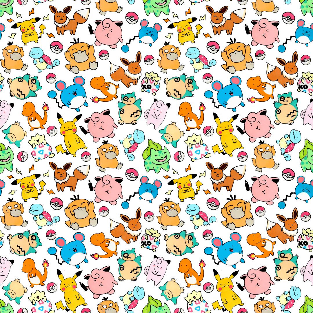 Pocket Monster Collection 12x12 Patterned Vinyl Sheet