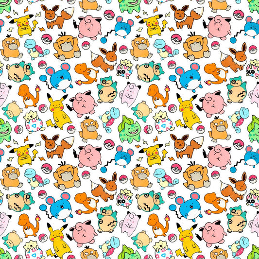 Pocket Monster Collection 12x12 Patterned Vinyl Sheet