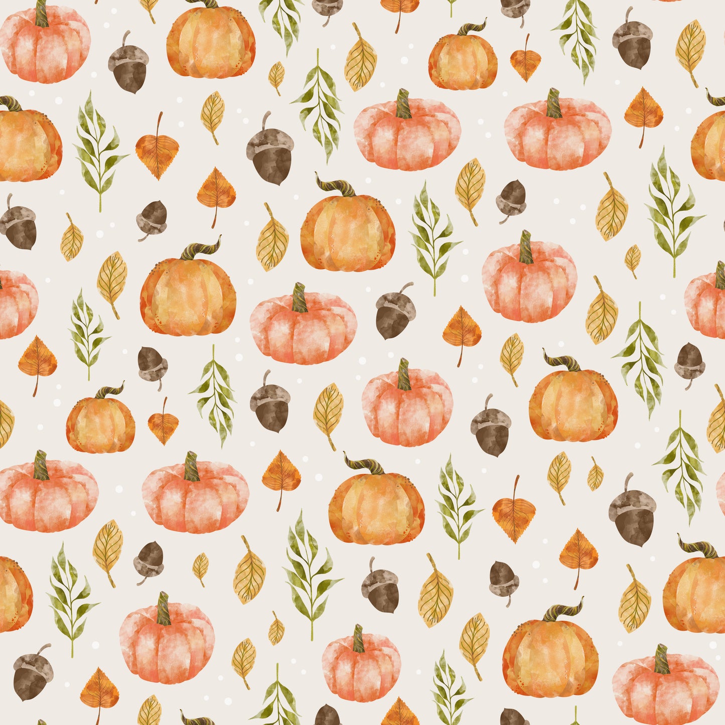 Pumpkins, Acorns & Leaves 12x12 Patterned Vinyl Sheet