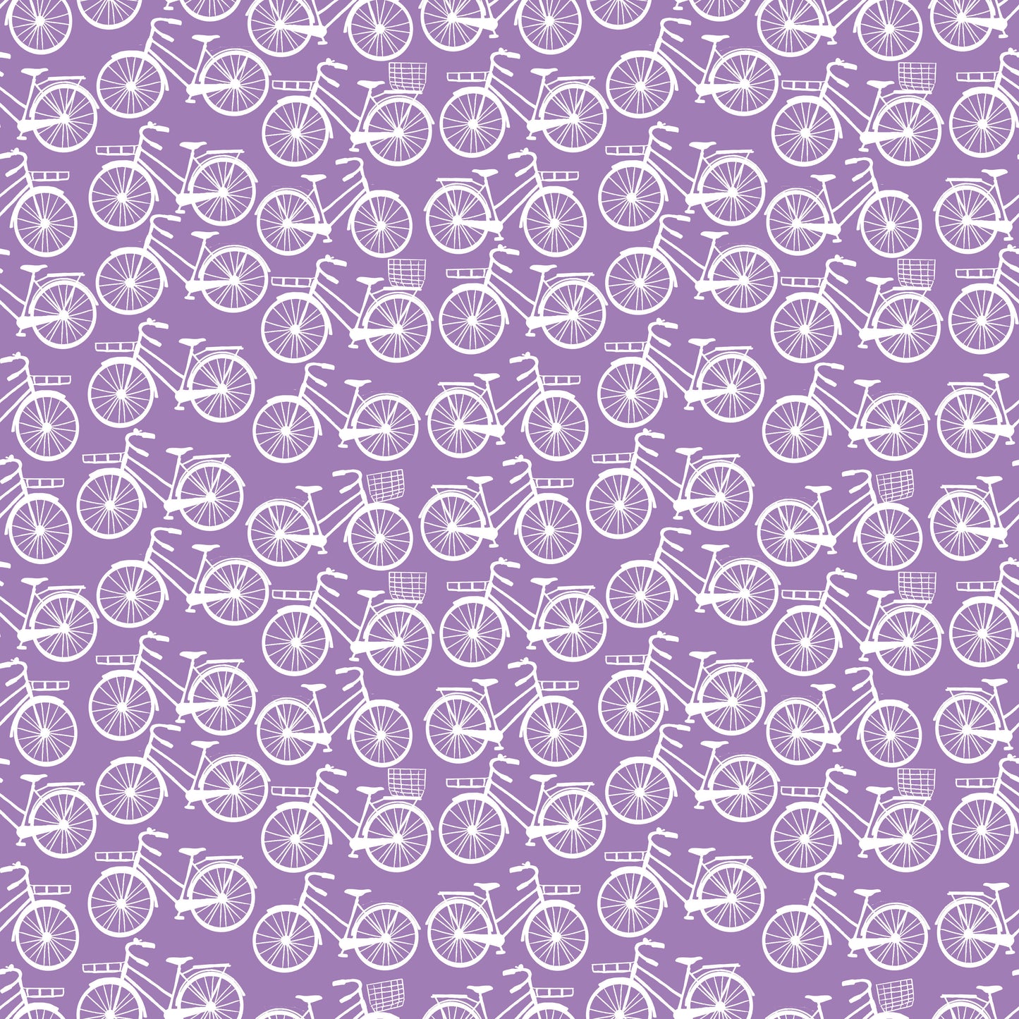 Purple Bicycles 12x12 Patterned Vinyl Sheet