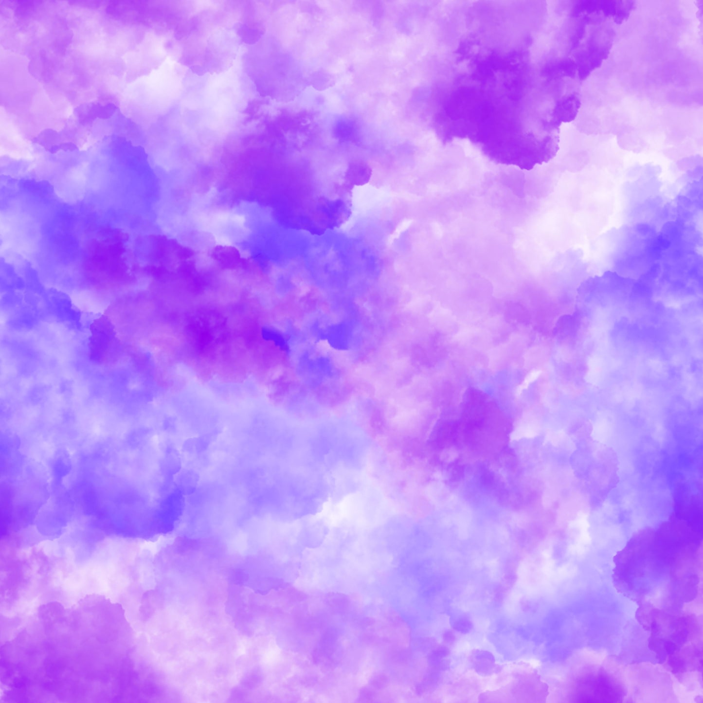 Purple Watercolor Clouds 12x12 Patterned Vinyl Sheet