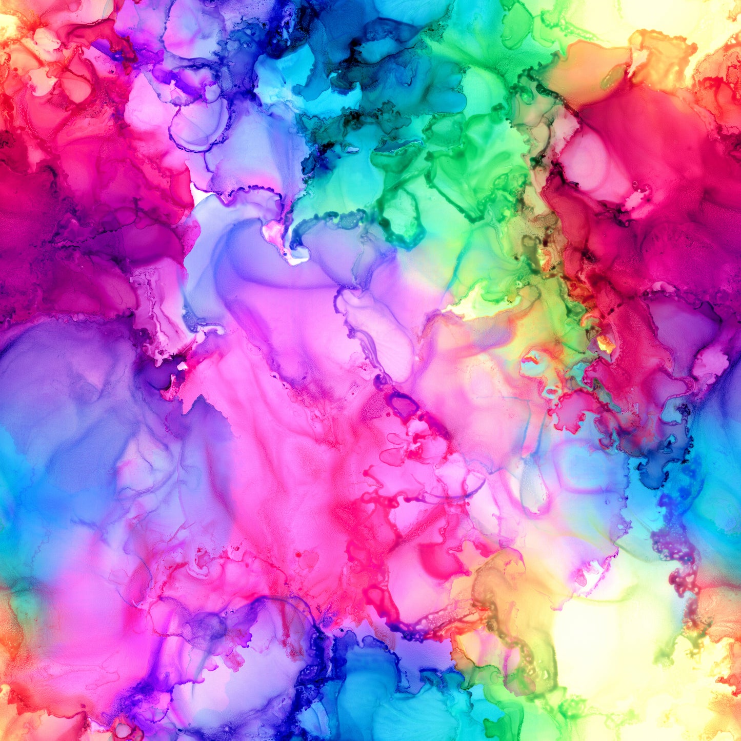 Rainbow Alcohol Ink 12x12 Patterned Vinyl Sheet
