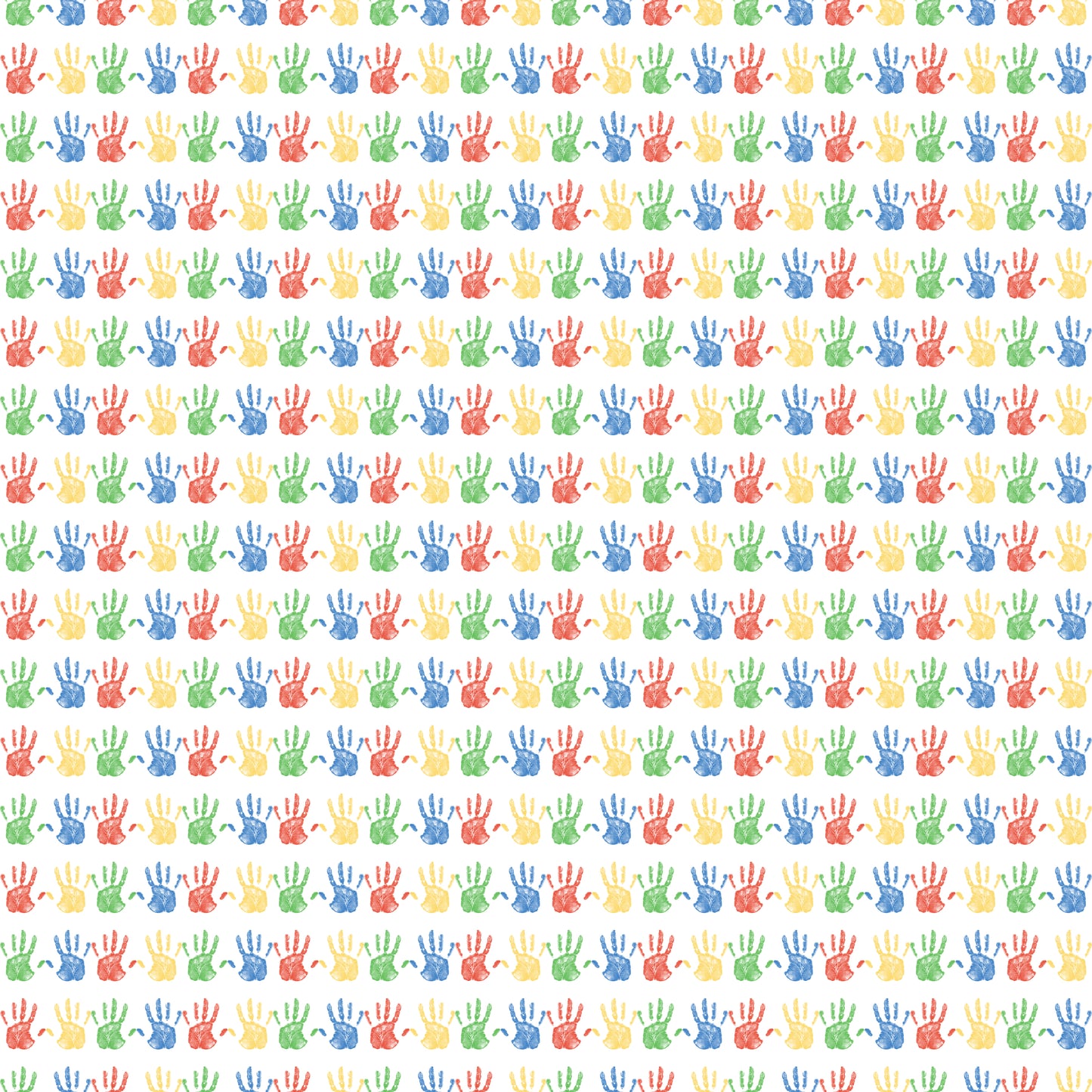 Rainbow Chalk Hands 12x12 Patterned Vinyl Sheet