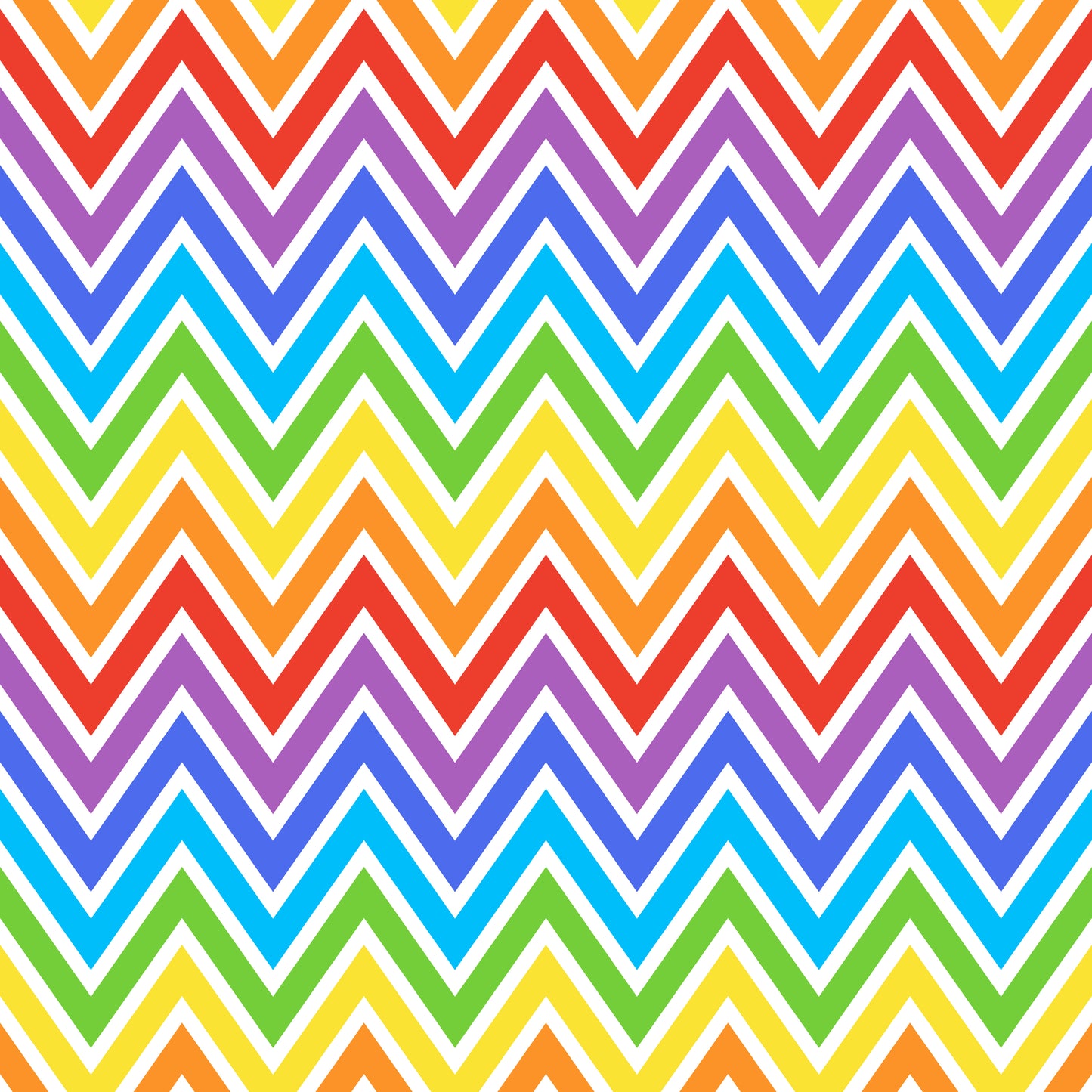 Rainbow Chevron Stripes 12x12 Patterned Vinyl Sheet