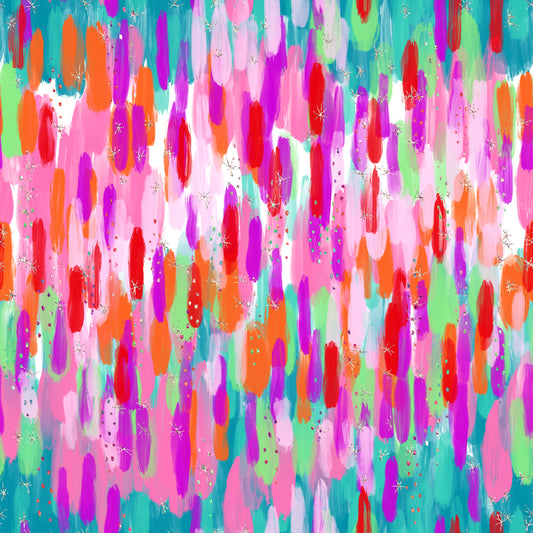 Vertical Rainbow Oil Faux Glitter Streaks 12x12 Patterned Vinyl Sheet