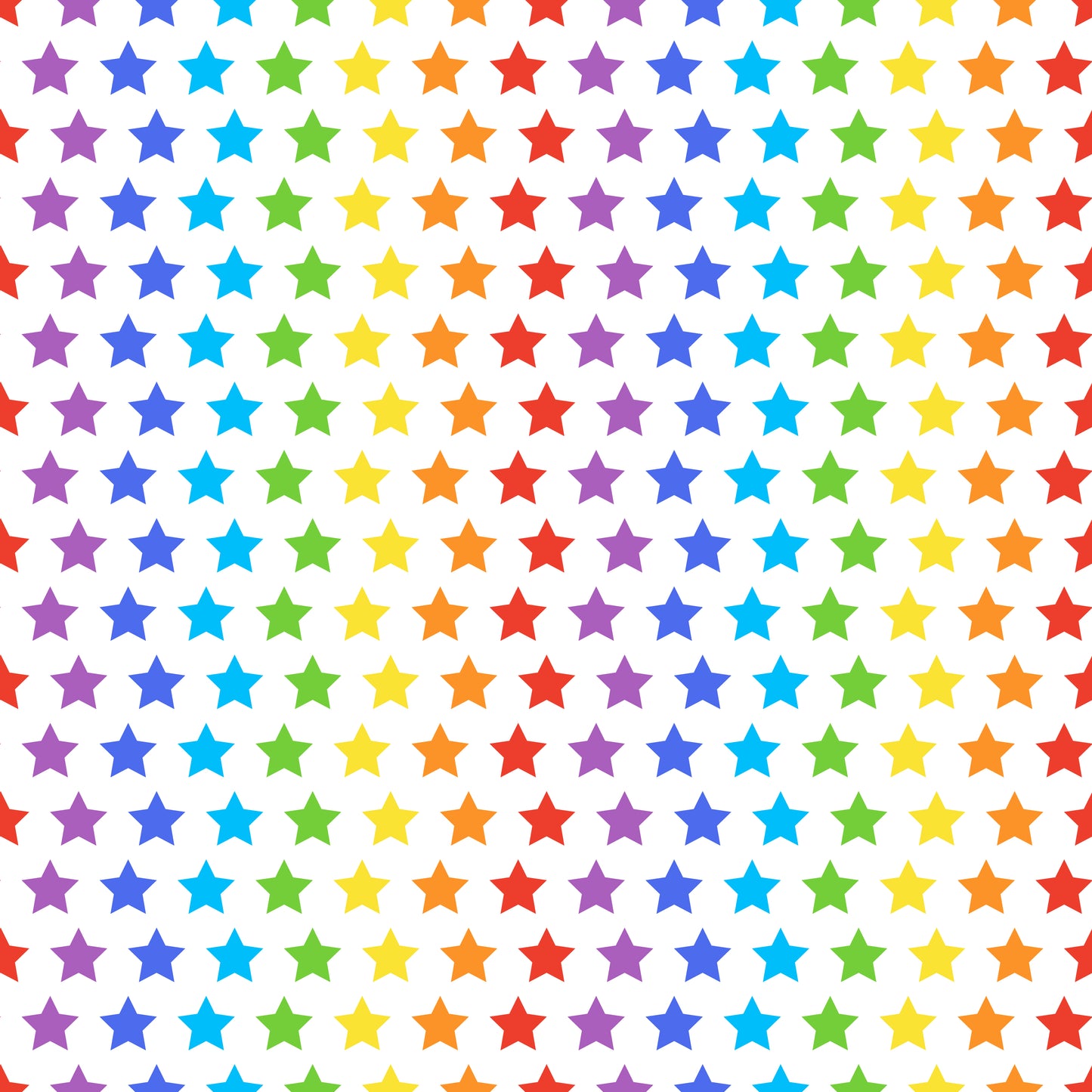 Bright Rainbow Stars 12x12 Patterned Vinyl Sheet