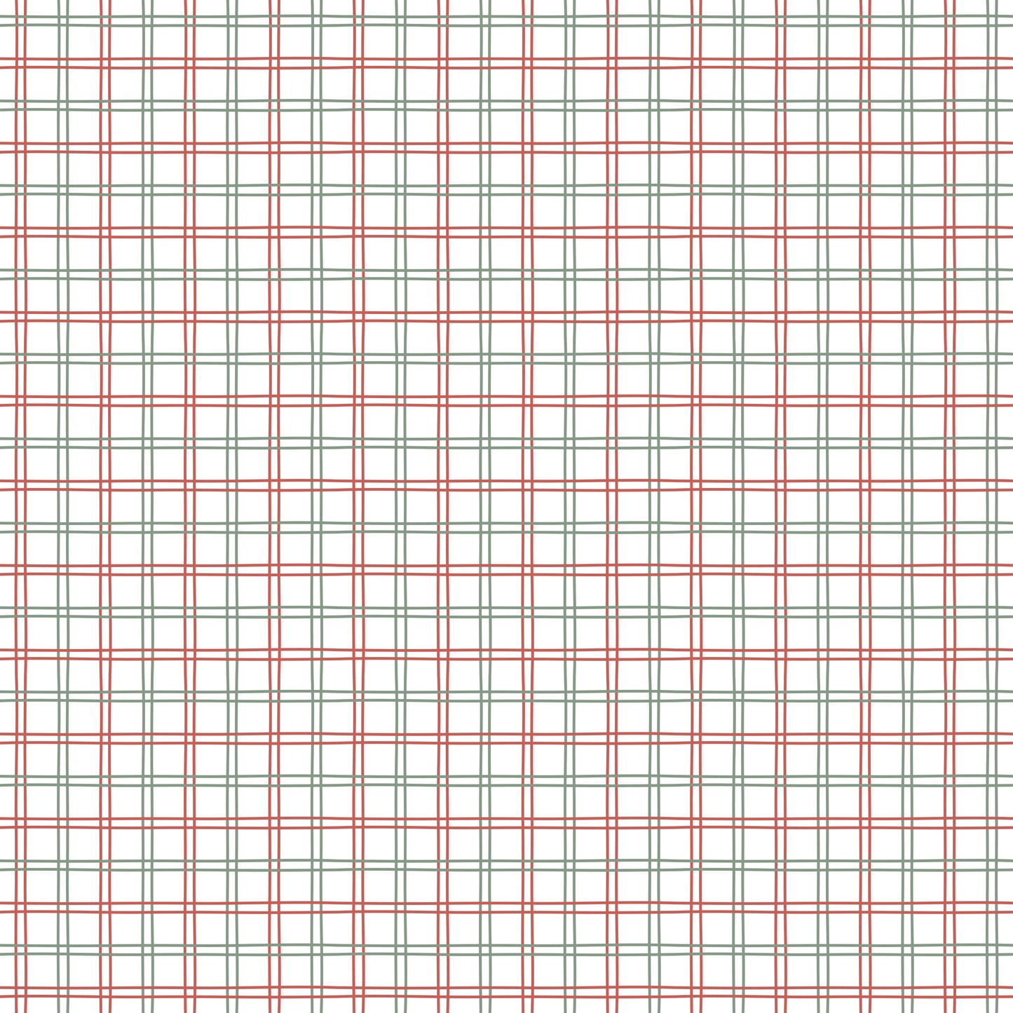 Red, Green & White Holiday Plaid 12x12 Patterned Vinyl Sheet