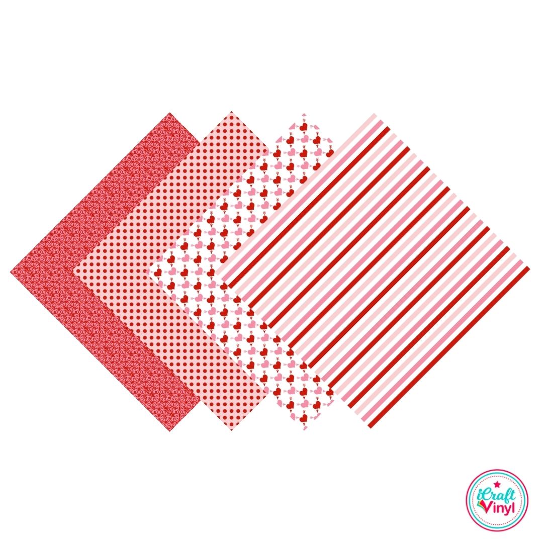 Pink & Red Valentine Patterned Pack