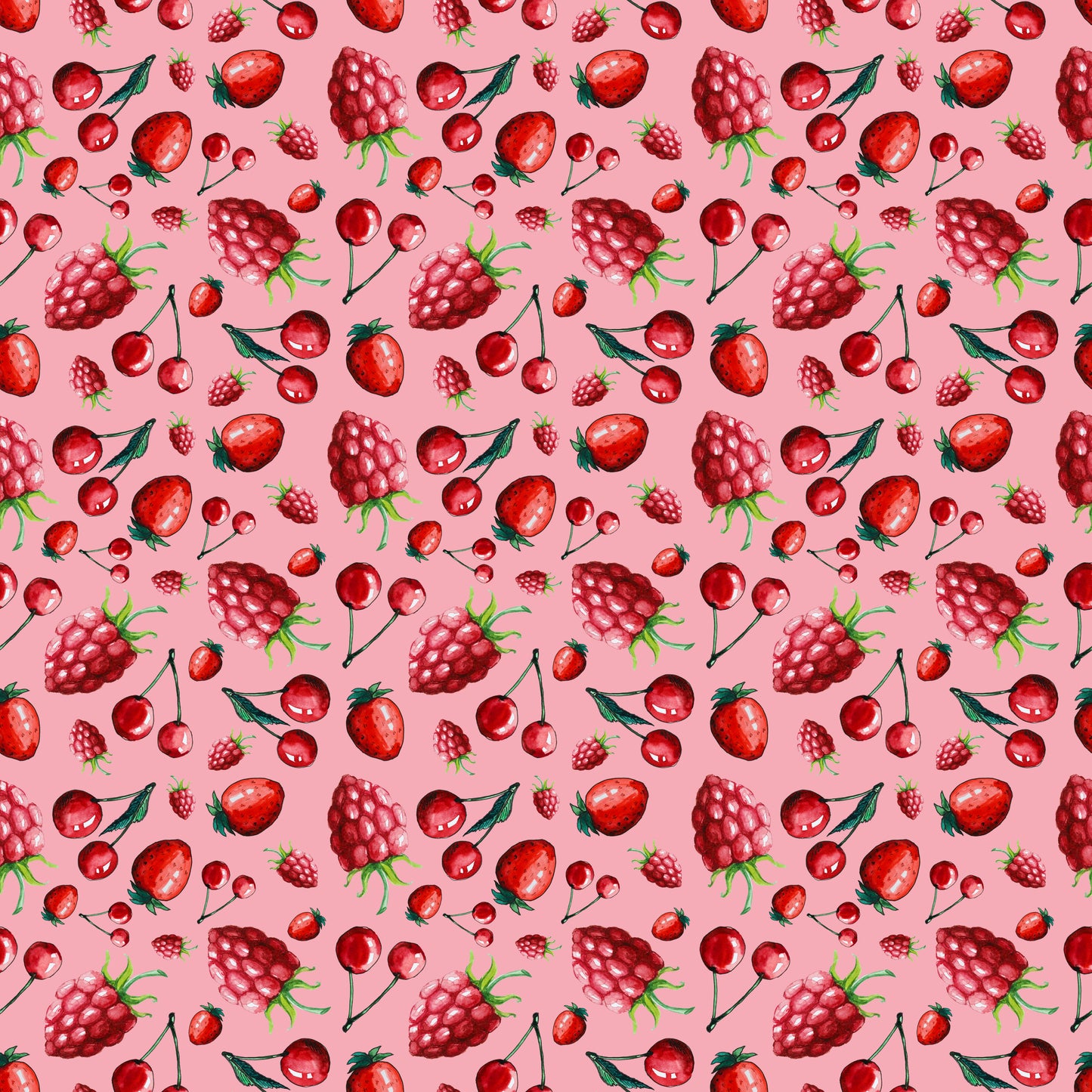 Red Fruits 12x12 Patterned Vinyl Sheet