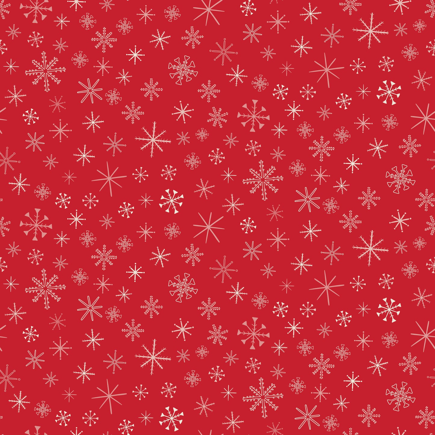 Red Snowflakes 12x12 Patterned Vinyl Sheet