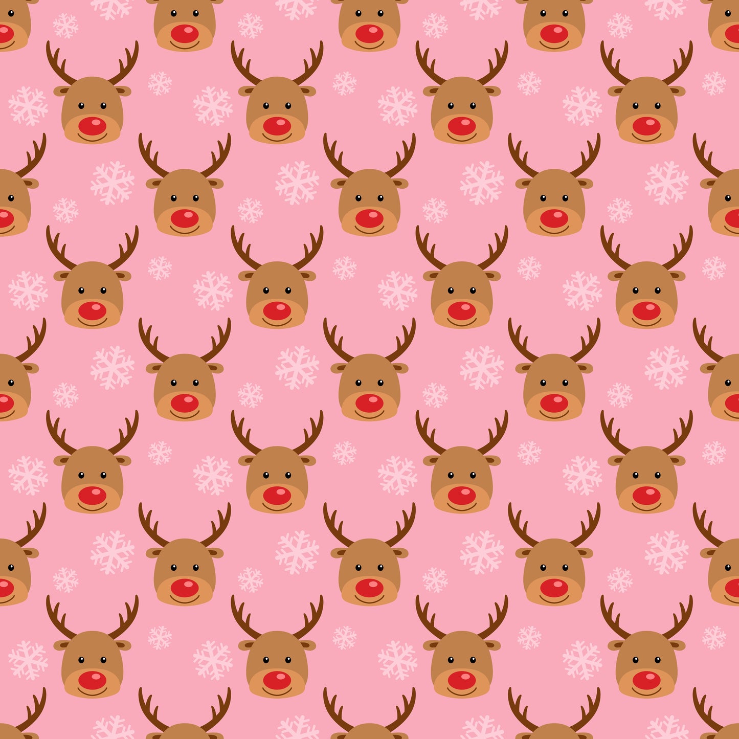 Rudolph Red Nose Reindeer 12x12 Patterned Vinyl Sheet