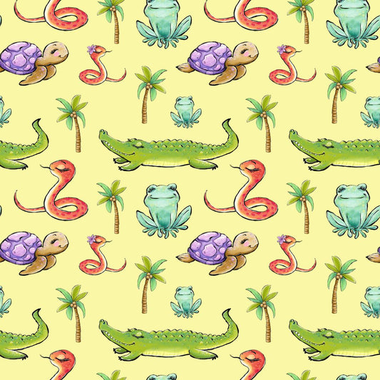 Swamp Friends 12x12 Patterned Vinyl Sheet